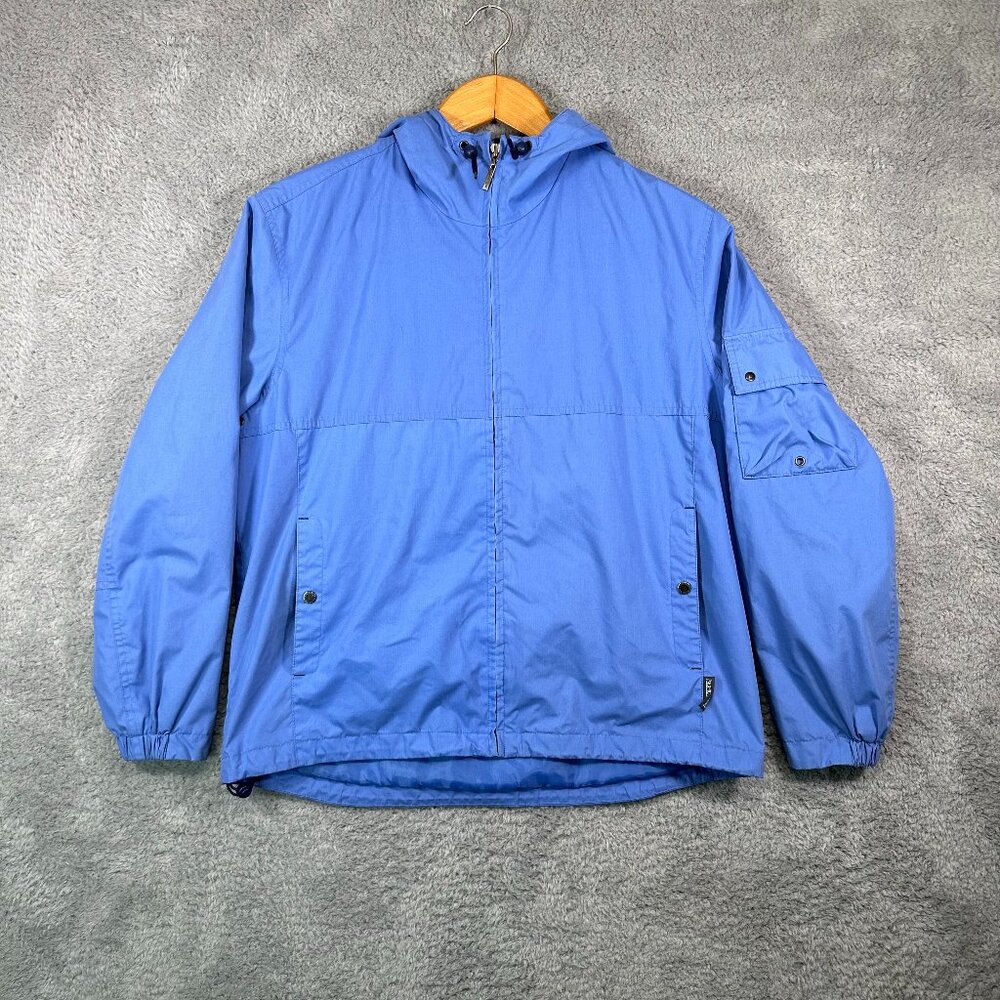 Pacific Trail‎ Women's Windbreaker Spring Fall Winter Jacket Hooded Blue M